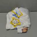 Bear Baby Monthly Milestone Blanket Bear Star Balloon Flannel Blanket Newborn Infant Swaddle Baby Growth Blanket Photography Background with Wooden Signs,Frames,Bibs