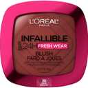 L'Oreal Paris Infallible Up to 24H Fresh Wear Soft Matte Blush, Blendable, Long-Lasting and Waterproof Cheek Make Up, Daring Rosewood 20, 0.31 Oz