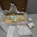 Wooden Activity Table, 9-in-1 Montessori Sensory Play Table with Shape Sorter Fishing Game Bead Maze, Baby Activity Center Learning Toys for Toddler (Neutral Colors)