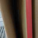 FDP Rectangle Activity School and Office Table (24 x 36 inch), Standard Legs with Swivel Glides, Adjustable Height 19-30 inches - Maple Top and Red Edge