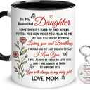 Hyturtle To My Daughter Coffee Mug 11oz For Daughter From Mom - Mom's Choice For Mother's Day, Birthday, Christmas