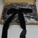 SIMISI RIBBON 24 Pcs Black Velvet Bows Christmas Tree Ornaments Vintage Ribbon Bow for Tree Garland Wreath Rustic Crafts Gift Indoor Outdoor Xmas Decorations