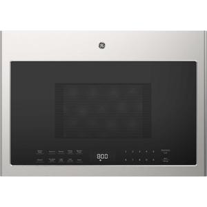 GE 24" Over-the-Range Microwave, 1.4 Cu. Ft., 1000 Watts, 300 CFM Hood Vent, LED Lighting, Auto Defrost, Installer-Friendly, Stainless Steel, GVMB14S4WSS