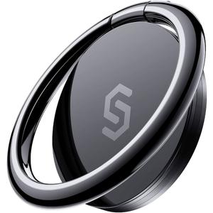 Syncwire Cell Phone Ring Holder Stand, 360 Degree Rotation Finger Ring Kickstand Polished Metal Phone Grip for Magnetic Car Mount