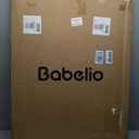Babelio 36" Tall Baby Gate, PressGuard P7, 29-55" Auto Close Pressure Mounted Dog Gate for Doorways & Hallway, Basics Easy Walk Thru Pet Gate, Extra Wide Metal Child Gate, Black