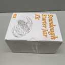 40 Oz Sourdough Starter Kit 2 Pack– Extra Thermometer Strips and Breathable Covers Included in Sourdough Starter Jar – A Perfect Sourdough Bread Starter Kit for Beginners to Expert