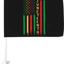 Pride African American Juneteenth Independence Day Freedom Car Flag Double Sided Window Clip Flags Banner Decoration For Car