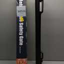 Reinforced Retractable Baby Gate or Mesh Dog Gate,Easy to Use for Stairs, Doorways, Hallways, Indoor, Outdoor, Wide Pet Gate 33.5" Tall, Extends to 45" Wide, Black