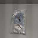 NICETOWN 100% Linen Blackout French Door Curtains, Privacy Door Window Curtains, 26 X 40 Inch Long Room Darkening Blinds, Thermal Insulated Tie Up Shades for Bedroom, 1 Panel, White