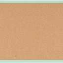 MasterVision Pastel Cork Bulletin Board, 16" x 12", Green Frame, Decorative Wall Corkboard for Home, Dorm or Classroom, Office Décor Pinboard