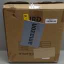 JRD 13" Box Fan with Powerful Airflow, Quiet Cooling Desk Fan with Digital Touch Screen, 3 Speeds, 5 Blades, 15h Timer, Portable Table Fan for Bedroom Office Home Kitchen, Black