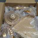 Set of 9 Cake Stands Metal Cupcake Stand Set Multiple Styles Candy Fruit Display Tower Dessert Plate Cake Serving Tray for Birthday Party Wedding Anniversary Baby Shower Engagement (Gold)