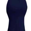 sexycherry Elegant Cocktail Dresses for Women Off Shoulder Dark Blue Cocktail Floor Length Prom Long Dress with Zipper for Evening Party(X-Large)