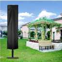 Patio Umbrella Parasol Cover Waterproof, Outdoor Parasol Cover with Zipper 72x40x182cm Patio Furniture Covers Fits Cantilever Offset Umbrella