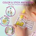 Klever Kits DIY Gel Art Suncatcher Kits for Kids, Paint Your Own Unicorn Window Art Kit with Photo Frame, Painting Arts and Crafts for Kids Ages 6-8 Girls Boys Birthday Gifts Halloween Decor by Jova