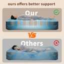 Queen Size self Inflating Blow up air Mattress with Built in Pump Inflatable Camping air Mattress for Tents inflated Mattress Raised airbed