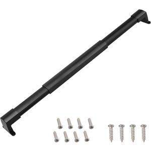 RVGUARD RV Screen Door Cross Bar Handle Adjustable from 21-5/8 Inch to 28-5/8 Inch with Sturdy and Secure Non-Slip Grip, Black