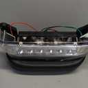 NOKINS Club Car Precedent Light Kit with Bumper for Club Car Precedent 2004-UP Electric Gas Golf Cart - 12V LED Headlight & Turn Signal Light(Fit #102524800/1025248-01) (Single Front Light)