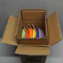 vancasso Bonita Pasta Bowls Set of 6, 38 oz Shallow Ceramic Bowls for Pasta, Salad, Soup & More - Microwave, Dishwasher & Oven Safe - Assorted Colors