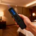 Anti-Spy Hidden Camera Detector - AI-Powered Anti-Spy Device with 99% Accuracy, GPS Tracker & Bug Detector, Portable RF Signal Scanner for Hotels, Car, Home/Office with LED - Dark Black