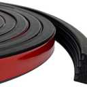 326A0004 Service Kit/Ribbed Bulkhead Seal 3/5 in X 65 in, Ribbed Rectangle Rubber Seal/Self-Adhesive EPDM Foam Rubber Seal with Tape/Ideal Weather Stripping, Fits RV,Boat,Auto,Truck,Marine,Garage Door