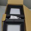 wowlite Modern Outdoor Wall Lights 2 Pack, LED Outdoor Wall Sconce 3 Colors Changeable, Matte Black Exterior Lighting Fixtures, IP65 Waterproof Outside Lights for House Porch Front Door (BK-1851)