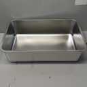 Kirecoo Stainless Steel Cat Litter Box XL- Metal High Sided Cat Pan, Large Stainless Steel Box, Indoor Litter Tray, Non Stick, No Smell, Easy to Clean, Pet Toilet Supplies for Kitten, Kitty, Rabbit (23.43" L x 15.55" W x 5.7" H)
