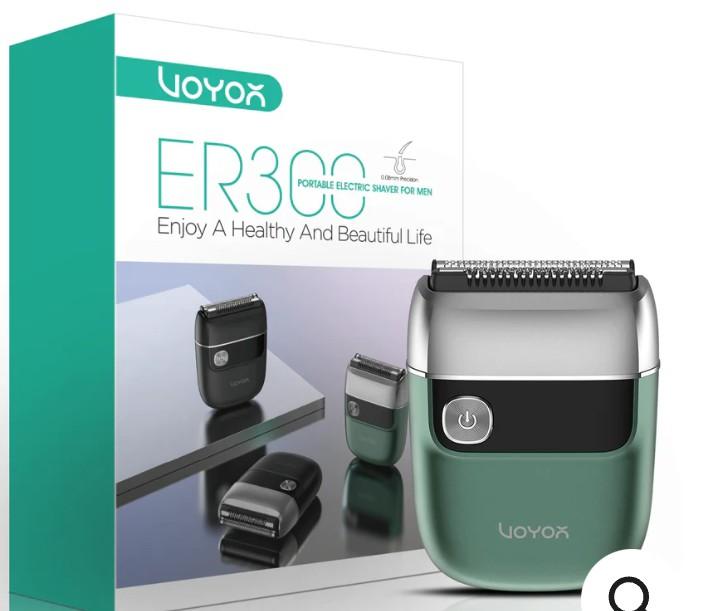 VOYOR Foil Shaver Portable 2 in 1 Double Shavers for Men ER300 Black