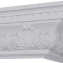 Endurathane Devon Crown Moulding, 4 1/2"H x 3 1/4"P x 5 1/2"F x 94 1/2"L, Factory Primed