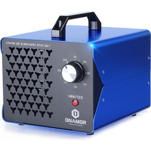 ONAMOR Ozone Generator 88,000mg - Ozone Machine for Home, Smoke, Car, and Pet Room. (Suitable for Area of 7,000 Square Feet) - Blue