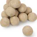 Stanbroil Ceramic Fire Balls - 3 Round Fire Stones for Fire Pit Fire Bowl and Fireplace - Set of 15, Beige