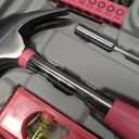 Hi-Spec 35-Piece Tool Kit with 3.6V USB Small Electric Screwdiver Set, Pink Drill Set for Women, Tool Kit for Home