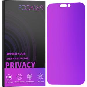 Compatible for iPhone 14 Pro Max Privacy Screen Protector Tempered Glass 6.7 inch Display, Gradient Colorful Anti Spy Light HD Easy Installation