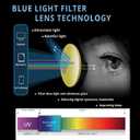 MAXJULI Reading Glasses Blue Light Blocking,Readers for Women Men Anti Glare Filter Lightweight Eyeglasses 5007 (Black)