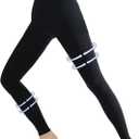 Beister Medical Compression Pantyhose for Women & Men, 20-30mmHg Graduated Support Tights, Opaque Footless Waist High Compression Stockings & Leggings for Varicose Veins, Edema, Flight, DVT, Large
