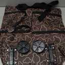 Reusable Grocery Bags with Waterproof Coating and Folding Wheels - Foldable Tote Bags for Shopping, Multi-Purpose Storage for GroceriesBlack