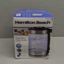 Hamilton Beach Electric Tea Kettle, Water Boiler & Heater, 1.8 Liter, Cordless Serving, 1500 Watts for Fast Boiling, Auto-Shutoff and Boil-Dry Protection, Easy-View Glass (40853C)