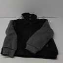 MANLUODANNI Men's Casual Hooed Hoodies Thick Wool Warm Winter Jacket Coats (Medium, 02black)