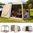 VEVOR SUV Tailgate Tent, 6 x 6 ft Pop-Up Screen House Canopy for 46 Person, Portable Screened Shelter with Carry Bag, for Car Camping, Backyard, Patio, Outdoor Activities, 667.2 Ft