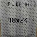 puthiac 18x24 Oak Wood Picture Frames -18"x24" Poster Frames for Wall, 18x24 Picture Frame, 18 x 24 Picture Frames, 18 x 24 Frame for Wall(1 Pack, Beige)
