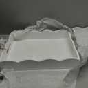 Mud Pie Nested Lacquer Trays; Large: 18" X 13" Small: 15" X 10"