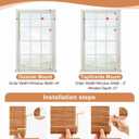 32''W X 72''H Cordless Bamboo Roman Shades, Light Filtering Roll Up Bamboo Blinds for Interior Window Home Patio Porch, Yellow Brown