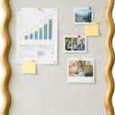 Wavy Linen Cork Memo Board, 17.7" x 23.6"