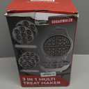 Thick Belgian Waffle Maker with 3 Removable Plates, 7 Non Stick Belgian Waffle Iron Removable Plates, 3 in 1 Mini Donut Maker Machine, Cake Pop Maker Machine Set with Accessories & Tools