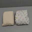 Muslin Crib Sheets for Girl Boy, 100% Cotton Neutral Baby Crib Sheets Fitted for Standard Crib Mattress, Soft and Breathable - 28"x 52", 2 Pack (Strawberry, Cream)