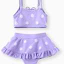 Disney Toddler Baby Girls 2PCS Bathing Suits UPF50+ Rash Guard Swimsuit Set