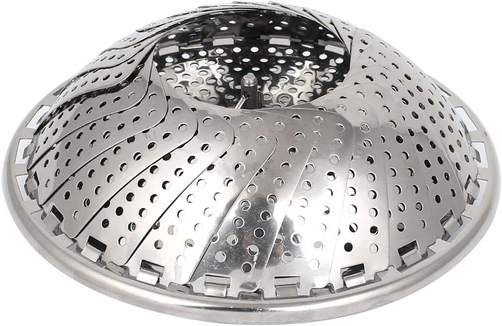 Qtqgoitem Metal 3 Legs Folding Steam Food Dish Steamer Basket Fruit Plate (model: 5e2 b95 45e 8fd 35f)