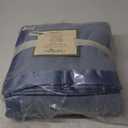 OakRidge Satin Fleece Blanket, Full/Queen, Twin or King Size  100% Polyester Lightweight Fabric and Cozy Satin Binding Edges in Tightly Folding Travel Blanket, Blue