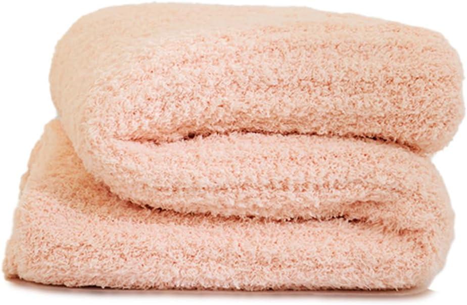 Throw Blanket Reversible Soft Cozy Fluffy Luxury Blankets for Bed or Sofa Machine Washable (Pink Fuzzy, 51"x63")