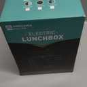 Annie & Mia Design Electric Lunch Box for Adults, 100w 3.5L 2-Layer Portable Food Warmer, Dual Mode 2.5L + 1L Heated Lunch Box for Adults, Home/Car/Office/Truck Use, Lonchera Elctrica Porttil (Steel Glacier)